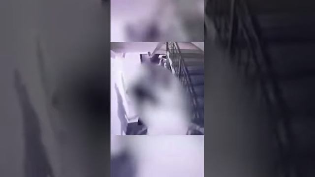 Действия хулигана в подъезде многоэтажного дома зафиксировала видеокамера в Алматинской области смотреть онлайн