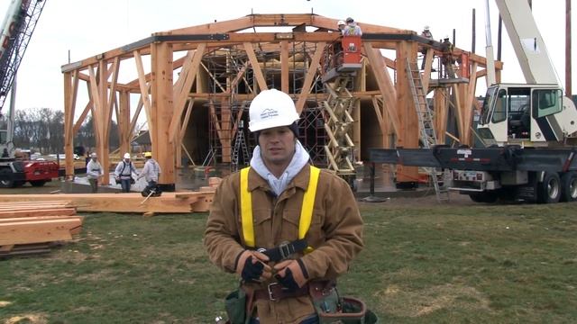 Building a 70' Clear Span Timber Frame Octagon смотреть онлайн