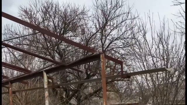 Каркас навеса. Фермы. Металлоконструкция. 08.04.2022 смотреть онлайн