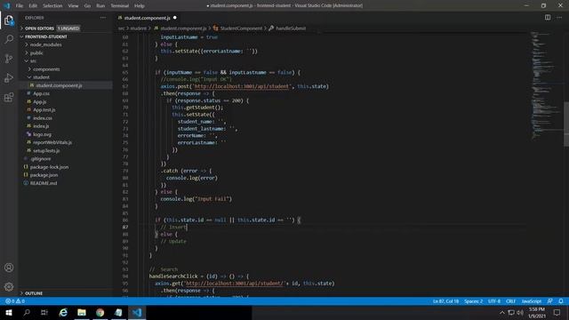 EP20. react edit data from api (crud) | Full Stack Web Development Tutorial Step By Step смотреть онлайн
