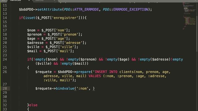 PHP et PDO: insertion des données (session 6) смотреть онлайн