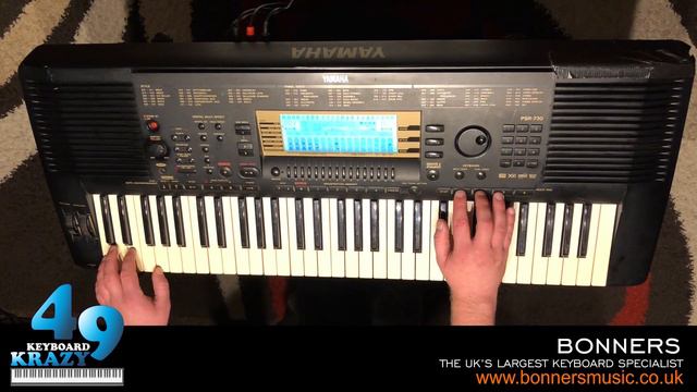 Yamaha PSR-730 Keyboard - 36 Preset Multi Pads смотреть онлайн