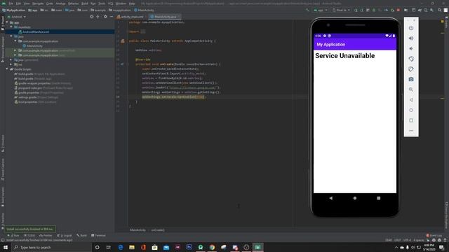 How to add any website/webpage in android app using webview | Android Studio | Java смотреть онлайн