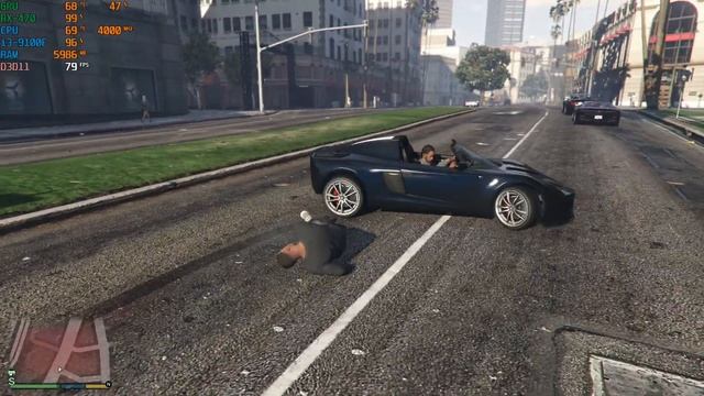 GTA-5 I3 9100F RX 470 16GB FPS смотреть онлайн