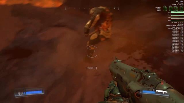 Noob plays DOOM! - GTX 1080 Ti + Ryzen 7 1800X Performance data смотреть онлайн