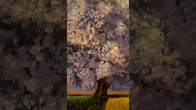 Картины Дерево жизни и Дерево любви #живопись #oil #art #картина #oilpainting смотреть онлайн