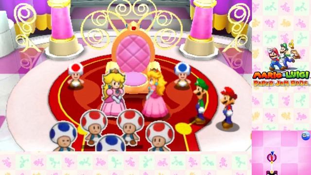 Mario & Luigi Paper Jam Walkthrough Part 1 | Intro & Peach's Castle смотреть онлайн