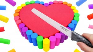 Мультики для малышей. Сердечко из кинетического песка. АСМР. Успокаивает. Поп-ит.