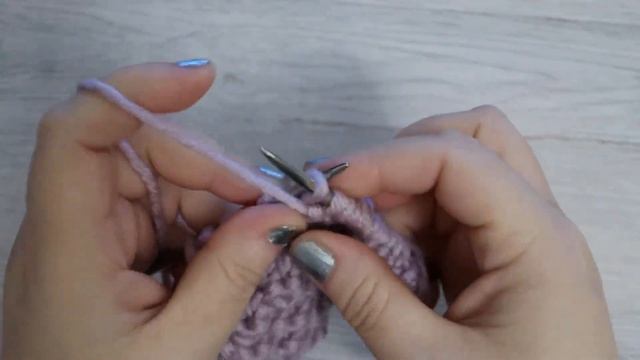 Узоры спицами. ДВУСТОРОННЕЕ БУКЛЕ для толстой пряжи. Для шапок и пальто. Мастер класс