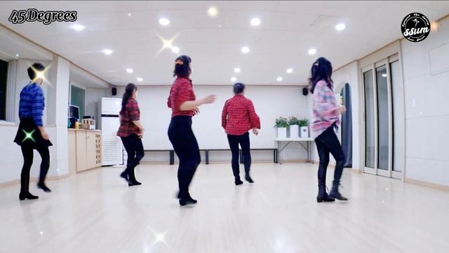 45 Degrees Line Dance | High Beginner смотреть онлайн