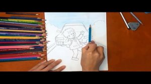 Как нарисовать правила дорожного движения (ПДД). Онлайн-школа рисования "Малевашки"