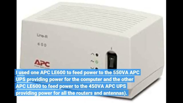 User Review: APC LE600 Line-R 600VA Automatic Voltage Regulator смотреть онлайн