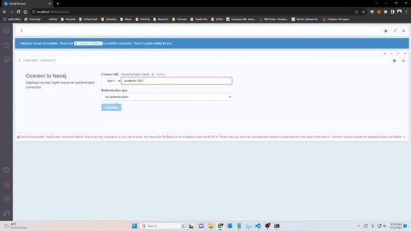 Neo4j - WebSocket Connection Failure - How to Fix!!!