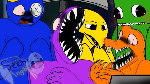 Rainbow Friends React To Their Cringe Ships // Chap.2 - ODD WORLD - AU // Pizza Tower Screaming Mem смотреть онлайн