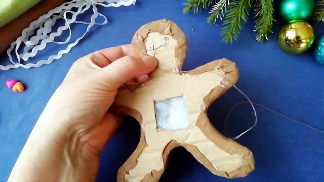 DIY Пряничный человечек. Новогодняя игрушка / Gingerbread Man. Christmas toy смотреть онлайн