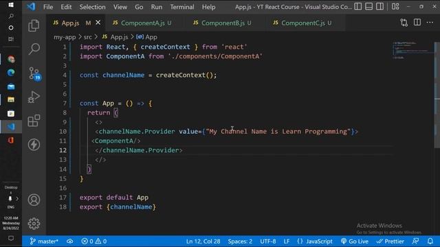 Usecontext Hook ( ) in React in Hindi / Urdu смотреть онлайн