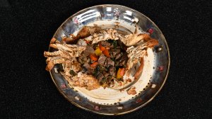 Бохча. Салат из красной фасоли с курицей