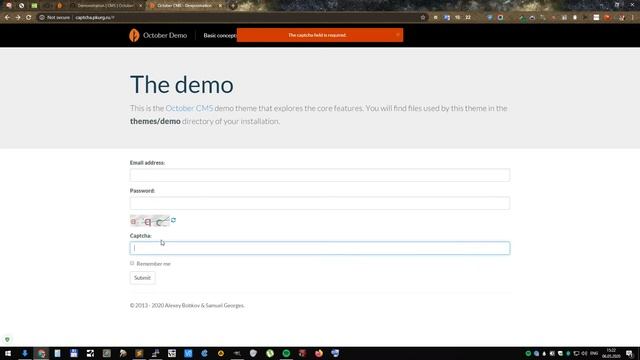 Site Captcha Plugin for October CMS смотреть онлайн