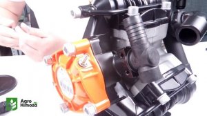 Обзор мембранно-поршневого насоса BP-125 Comet для прицепного опрыскивателя с шириной до 18 метров.