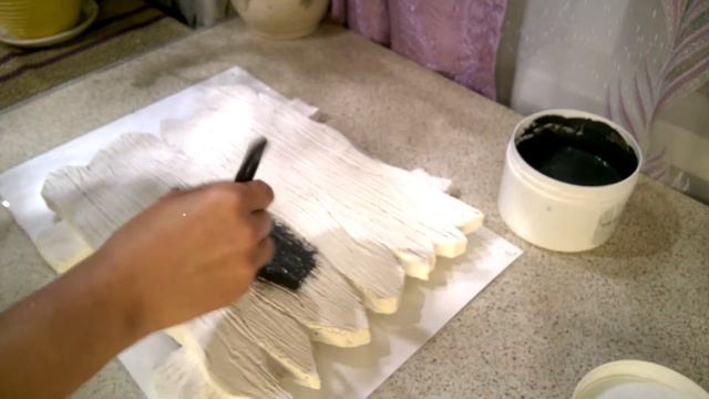 Настенные часы из картона своими руками. DIY. Имитация дерева. 2 часть.watch out of cardboard смотреть онлайн