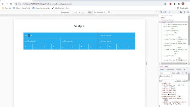 Bootstrap Grid System смотреть онлайн