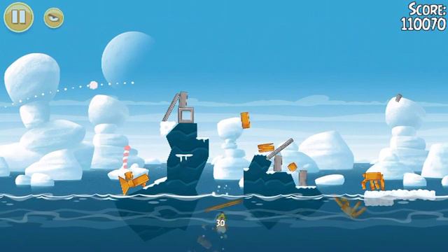 Angry Birds Seasons - 1-21 - Arctic Eggspedition - 3 Stars - Walkthrough смотреть онлайн