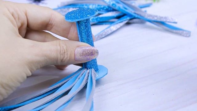 ?НОВОГОДНИЕ ИГРУШКИ из фоамирана на Ёлку? Glitter Foam Ornaments смотреть онлайн