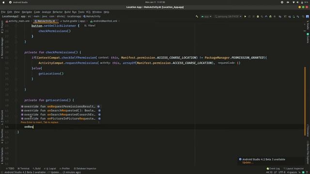 How to Get Latitude and Longitude in Android Studio with Example |FusedLocationProviderClient Kotli смотреть онлайн