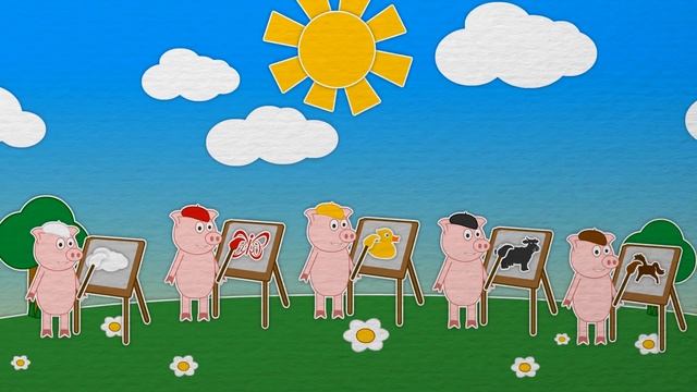 УЧИМ ЦВЕТА | УЧИМ ЦИФРЫ | Рисуем облака | Уроки от Пинги и Кроки | #4 смотреть онлайн