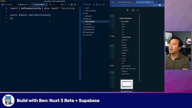 Build with Ben (#20): TodoMVC Clone with Nuxt 3 (Beta) + @Supabase (Part 1) смотреть онлайн