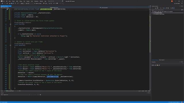 Unity 2021 Tutorial - Mouse Look & Gravity - FPS EP 2 смотреть онлайн