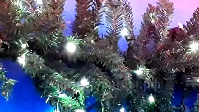 Свето-динамическая гирлянда с лапником из искусственной хвои смотреть онлайн