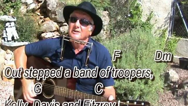 The Wild Colonial Boy - GUITAR LESSON play-along with chords and lyrics - song cover - mouth organ смотреть онлайн