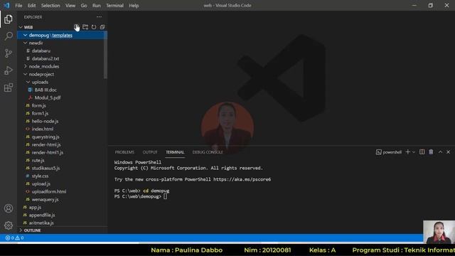 #30. Membuat dan Memanggil Template Pug dari Aplikasi Node.js смотреть онлайн