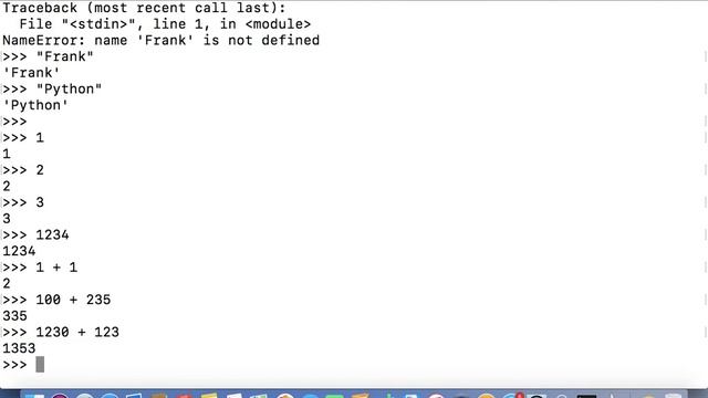 Python Interactive Shell смотреть онлайн