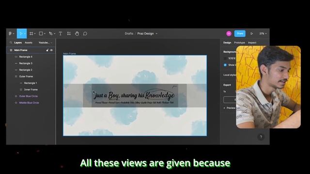How I design my Social Media Banners in Figma (FREE) | Channel Arts | Praz | Hindi смотреть онлайн