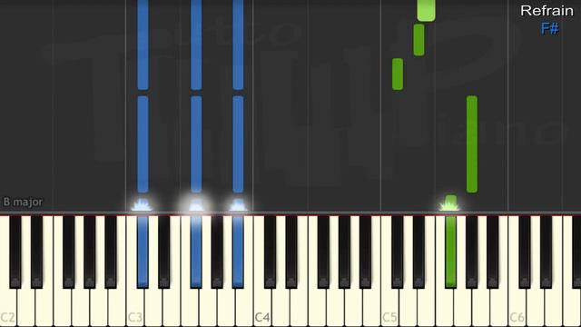 Johnny Hallyday - Vivre pour le meilleur (Piano facile) смотреть онлайн
