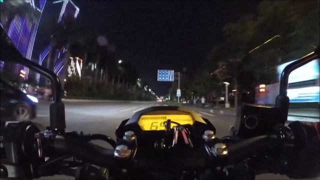 Kawasaki Z250 SL ABS Night Ride In Jiangmen, China