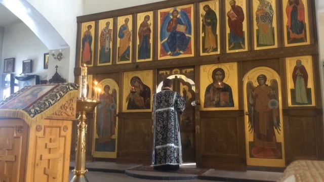 Служба седмицы 5-ой Великого поста. Пяток . Храм всех Святых смотреть онлайн