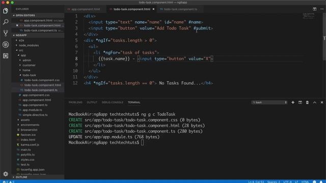 Part 14 Angular 8 Tutorial Series by TechTechTuts in 2019:Agnular Mini Project|Angular Todo Task Ap смотреть онлайн
