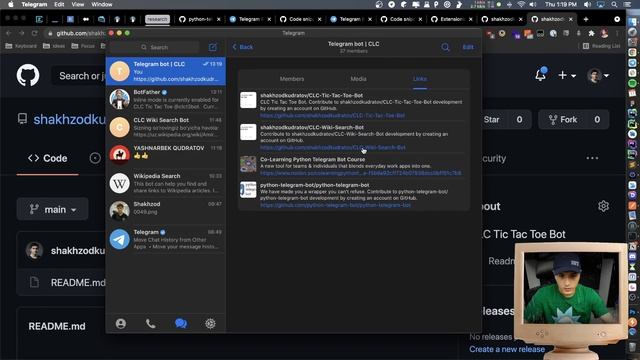 Python orqali Telegram bot tuzish. 1-kun смотреть онлайн