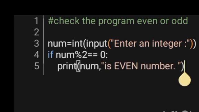 In Python check no. is ODD or EVEN /#program @program_world смотреть онлайн