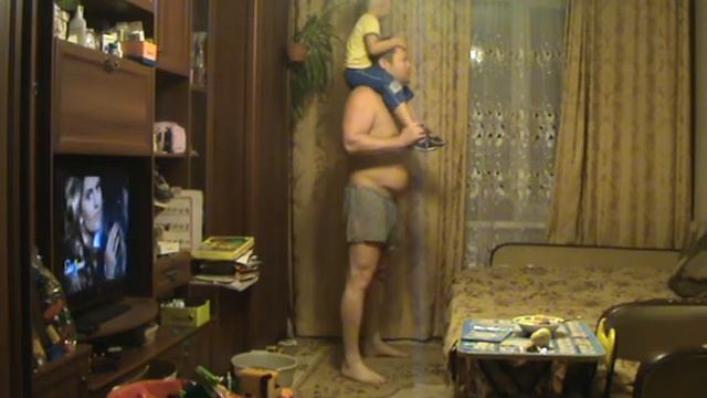 3-й день. Силовой тест - приседания с сыном на максимум - 47 раз смотреть онлайн