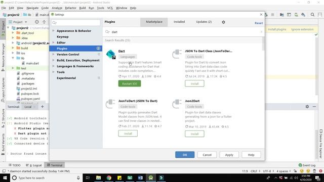 Flutter and Dart Plugin not installed [Error Solved] - (Flutter Tutorials) смотреть онлайн
