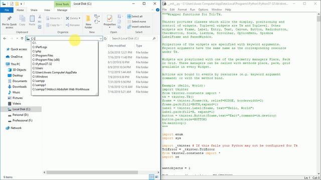How to Get Location of PYTHON Folder in Windows XP, 7, 8.1, 9, 10 смотреть онлайн