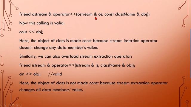 Stream Insertion and Extraction Operator Overloading | C++ for Beginners | Urdu/Hindi смотреть онлайн