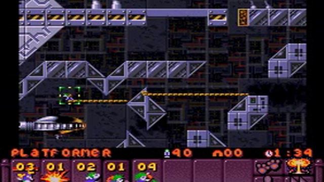 [Lemmings 2: The Tribes] Space Tribe (Level 2) смотреть онлайн