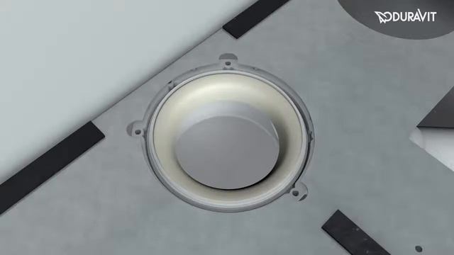 Установка душевого поддона Duravit Stonetto