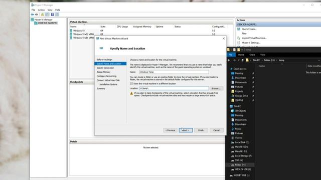 Import .vhdx into Hyper-V as Virtual Machine смотреть онлайн