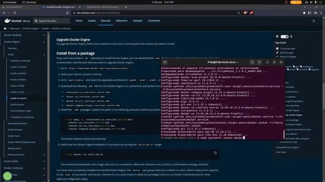 Instalación de Docker y descarga de imagen en Ubuntu 22.10 смотреть онлайн